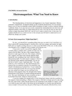 Electromagnetism: What You Need to Know - brown.edu
