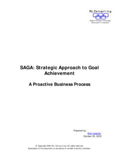 SAGA: Strategic Approach to Goal Achievement
