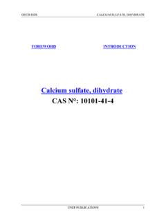Calcium sulfate, dihydrate CAS N&#176;: 10101-41-4 - …