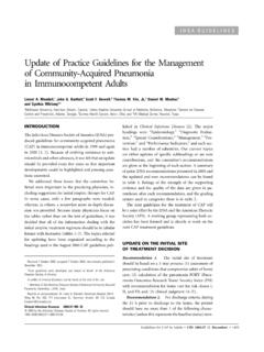 Update of Practice Guidelines for the Management of ...