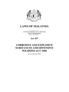 LAWS OF MALAYSIA - AGC