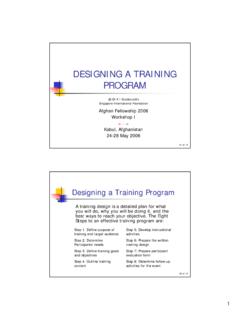 2 Designing Training Program - UNITAR