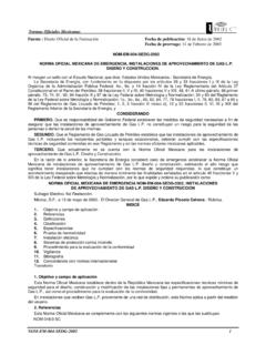 Normas Oficiales Mexicanas - Tec