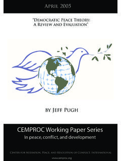 “Democratic Peace Theory: A Review and Evaluation”
