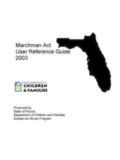 Marchman Act User Reference Guide 2003 - dcf.state.fl.us