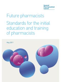 Future pharmacists Standards for the initial education and ...