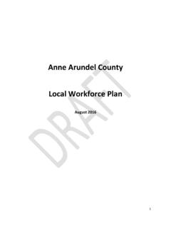 Anne Arundel County Local Workforce Plan - AAWDC