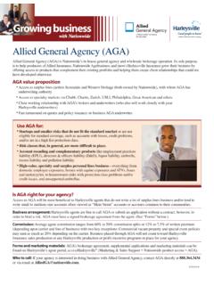 Allied General Agency (AGA) - Nationwide