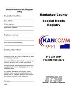 Illinois Premise Alert Program - Kankakee County