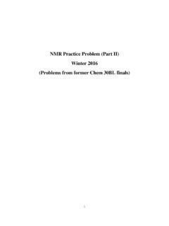 NMR Practice Problems - University of California, Los Angeles