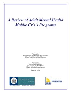 A Review of Adult Mental Health Mobile Crisis …