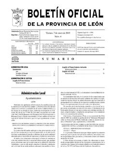 DE LA PROVINCIA DE LE&#211;N - Ayuntamiento de Le&#243;n