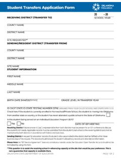 Student Transfers Application Form
