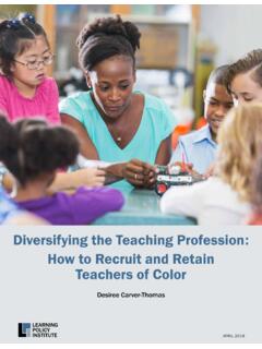 Diversifying the Teaching Profession: How to Recruit and ...