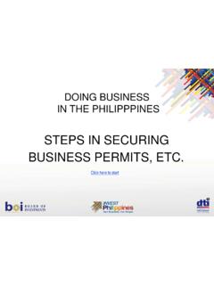 DOING BUSINESS IN THE PHILIPPPINES
