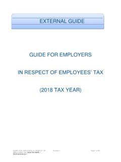 PAYE-GEN-01-G11 - Guide for Employers iro Employees Tax ...