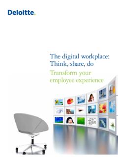 The digital workplace: Think, share, do Transform your ...
