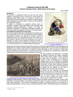 Reforma Liberal 1855-1861 - Portal Acad&#233;mico CCH