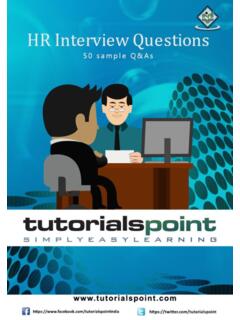 HR Interview Questions - Tutorialspoint
