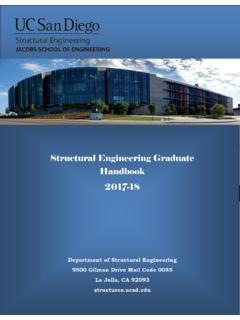 Structural Engineering Graduate Handbook 2017-18