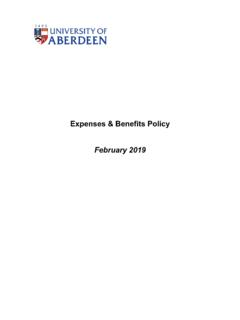 Expenses &amp; Benefits Policy February 2019