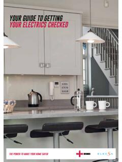 your guide to gettiNg your eLeCtriCS CHeCKed - NICEIC