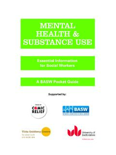MENTAL HEALTH &amp; SUBSTANCE USE - Drugs and Alcohol