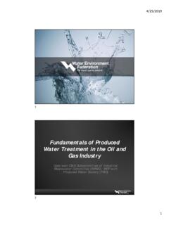 Fundamentals of Produced Water Treatment in the Oil and ...
