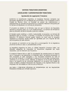 SISTEMA TRIBUTARIO ARGENTINO LEGISLACI&#211;N Y …