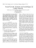 Social Network: Academic and Social Impact on …