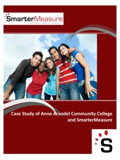 Case Study of Anne Arundel Community College and ...