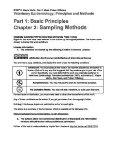 Part 1: Basic Principles Chapter 2: Sampling Methods