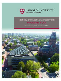 Identity and Access Management - Harvard University