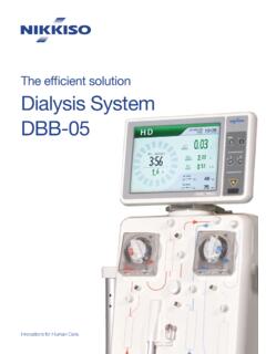 The efficient solution Dialysis System DBB-05