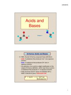 Acids and Bases - University of Texas at Austin