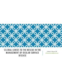 Scleral Lenses to the Rescue in the Management of Ocular ...
