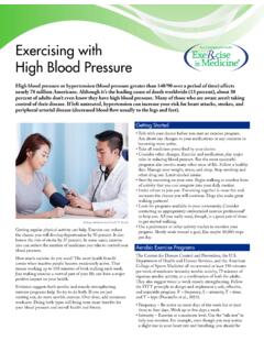 Exercising with High Blood Pressure - Exercise is Medicine