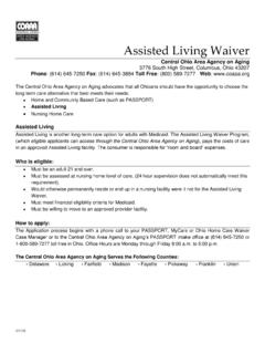 Assisted Living Waiver - COAAA