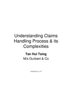 Understanding Claims Handling Process &amp; its …