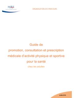 Guide de promotion, consultation et prescription m&#233;dicale ...