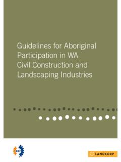 Guidelines for Aboriginal Participation in WA Civil ...
