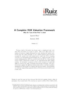 A Complete XVA Valuation Framework - iruizconsulting.com