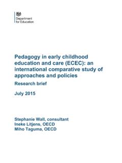 Pedagogy in early childhood education and care ... - GOV.UK