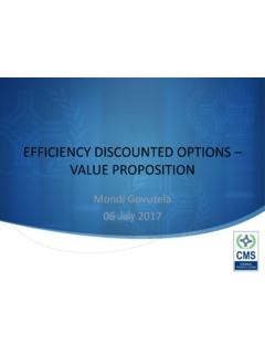 EFFICIENCY DISCOUNTED OPTIONS VALUE PROPOSITION