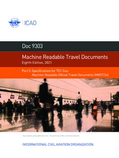 Doc 9303 Machine Readable Travel Documents - ICAO