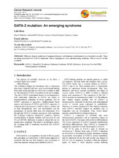 GATA-2 mutation: An emerging syndrome