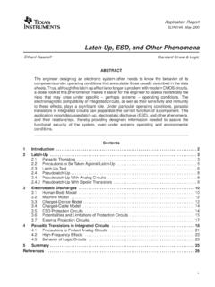 Latch-Up, ESD, and Other Phenomena - TI.com