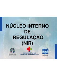 N&#218;CLEO INTERNO DE REGULA&#199;&#195;O (NIR) - prosaude.org.br