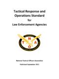 Tactical Response and Operations Standard