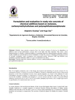 Formulation and evaluation in ready mix concrete of ...